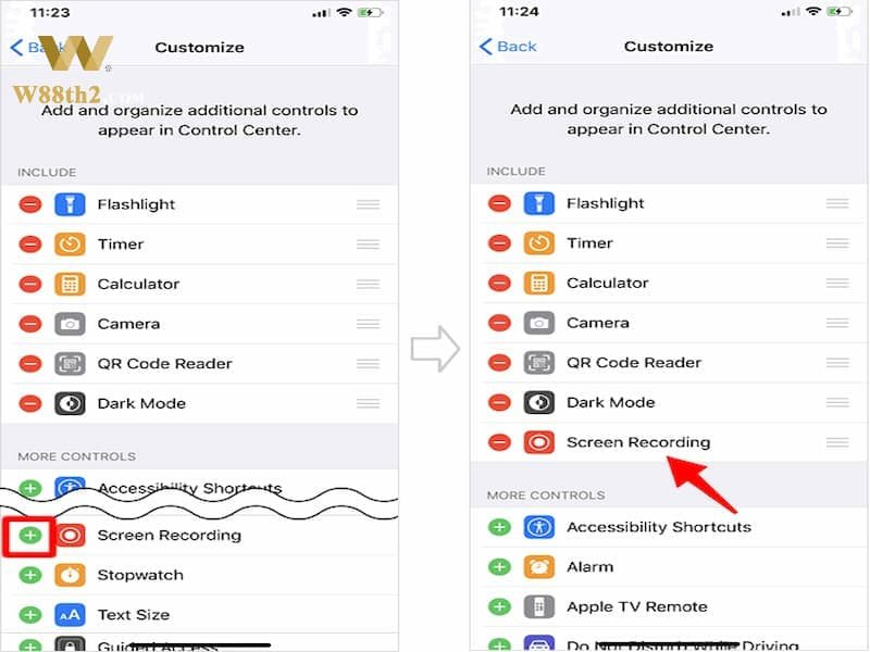 วิธีเปิดบันทึกหน้าจอ iphone ขั้นตอนที่ 2